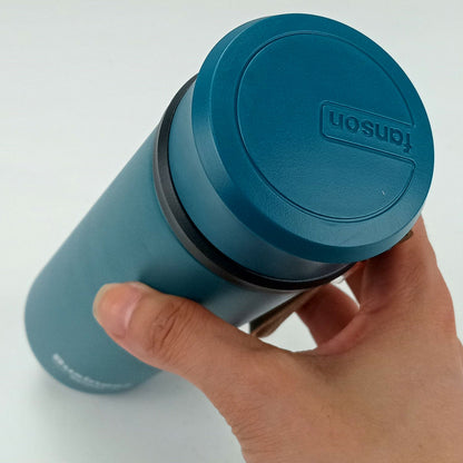 Garrafa Térmica Inox Azul 500ml Business Parede Dupla 21x6x6cm