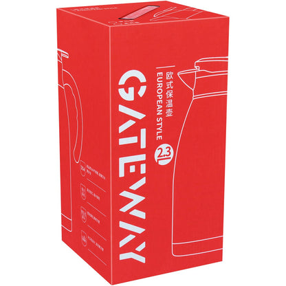 Garrafa Térmica Inox Vermelha 2L Thermo Parede Dupla 30x14cm