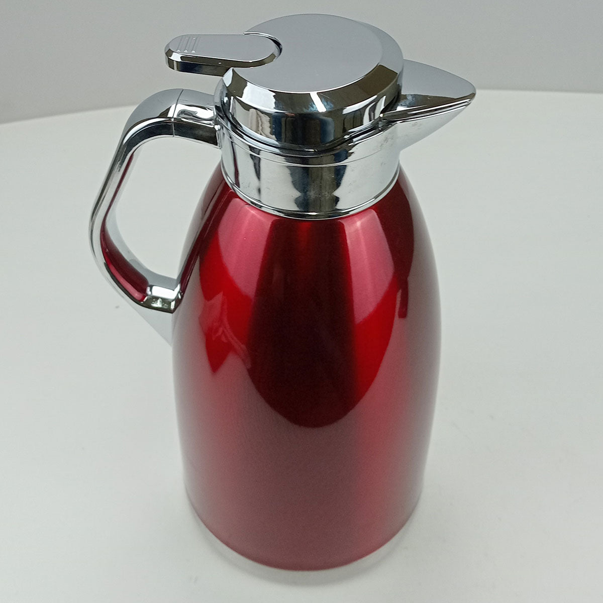 Garrafa Térmica Inox Vermelha 2L Thermo Parede Dupla 30x14cm