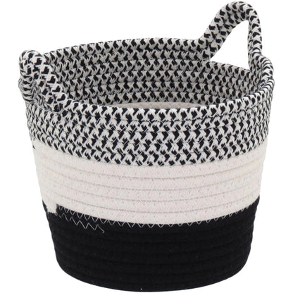 Conjunto de Cestas Decorativas Allegra Tecido Multicolorido 3 Peças