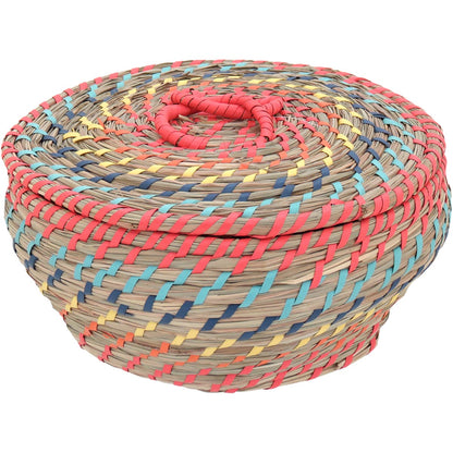 Conjunto de 3 Cestas Organizadoras Fibra Multicolorida Nyanga