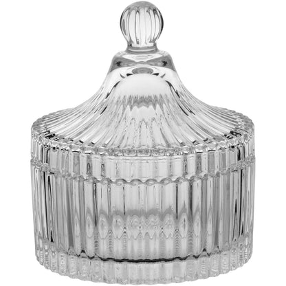 Potiche de Vidro Transparente 12x10cm Minie para Decoração