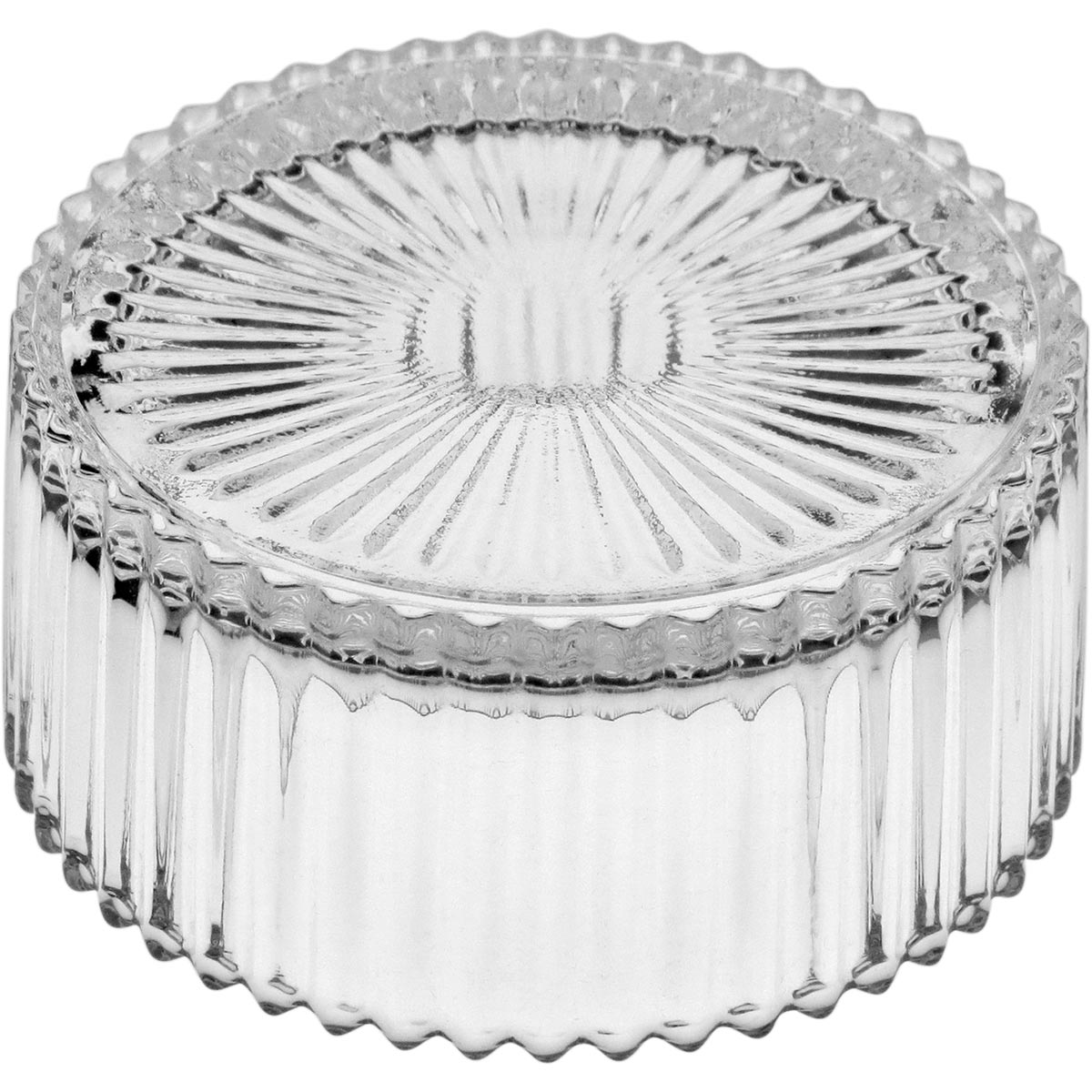 Potiche de Vidro Transparente 12x10cm Minie para Decoração