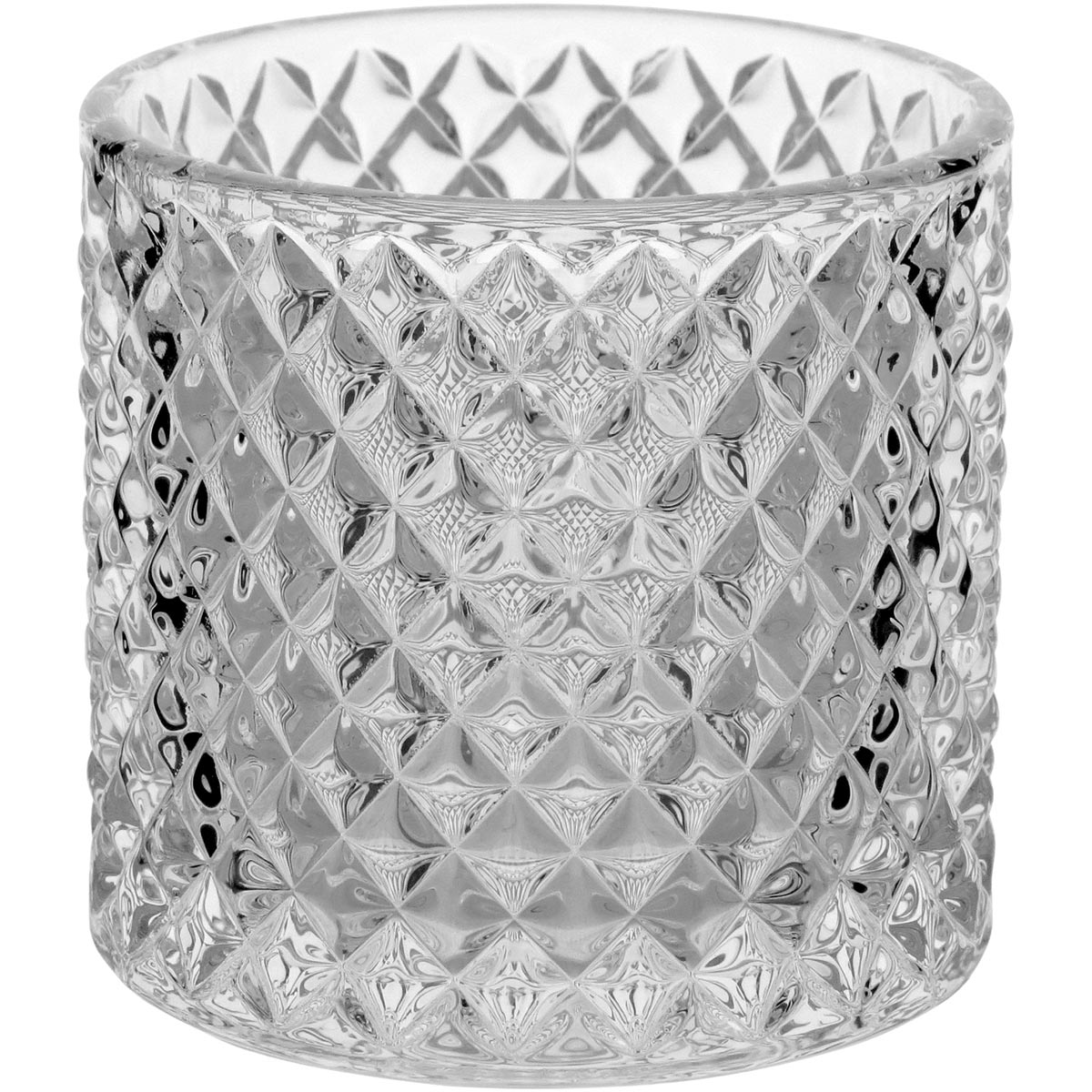 Potiche de Vidro Transparente 13x9cm Bomboniere para Guloseimas