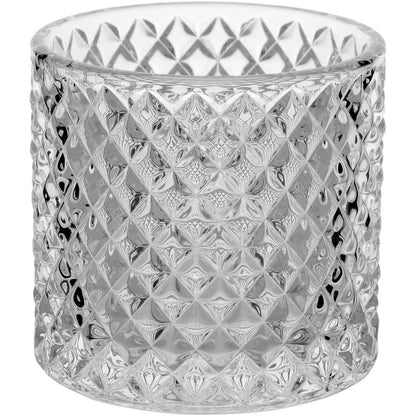 Potiche de Vidro Transparente 13x9cm Bomboniere para Guloseimas