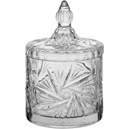 Potiche Bomboniere em Vidro Transparente 16x10cm - Armazenamento Elegante