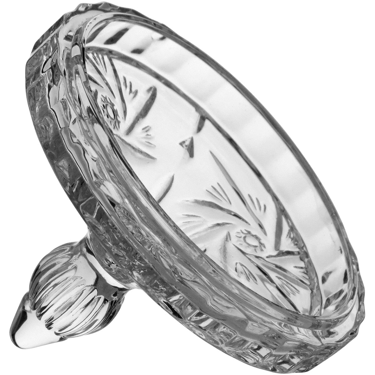 Potiche Bomboniere em Vidro Transparente 16x10cm - Armazenamento Elegante