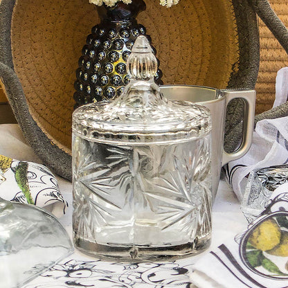 Potiche Bomboniere em Vidro Transparente 16x10cm - Armazenamento Elegante