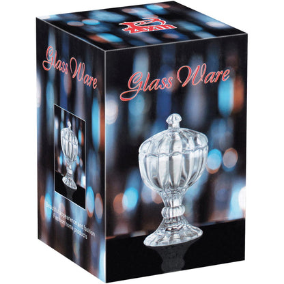 Potiche de Vidro Ballon Transparente 10x6cm para Doces e Decoração