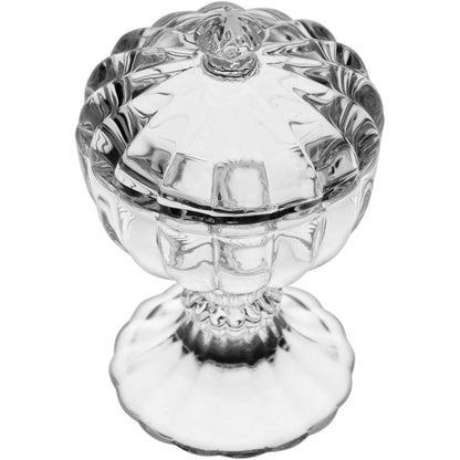 Potiche de Vidro Ballon Transparente 10x6cm para Doces e Decoração