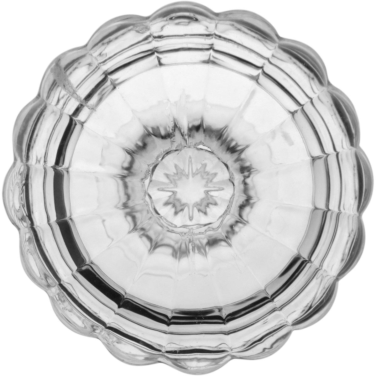 Potiche de Vidro Ballon Transparente 10x6cm para Doces e Decoração