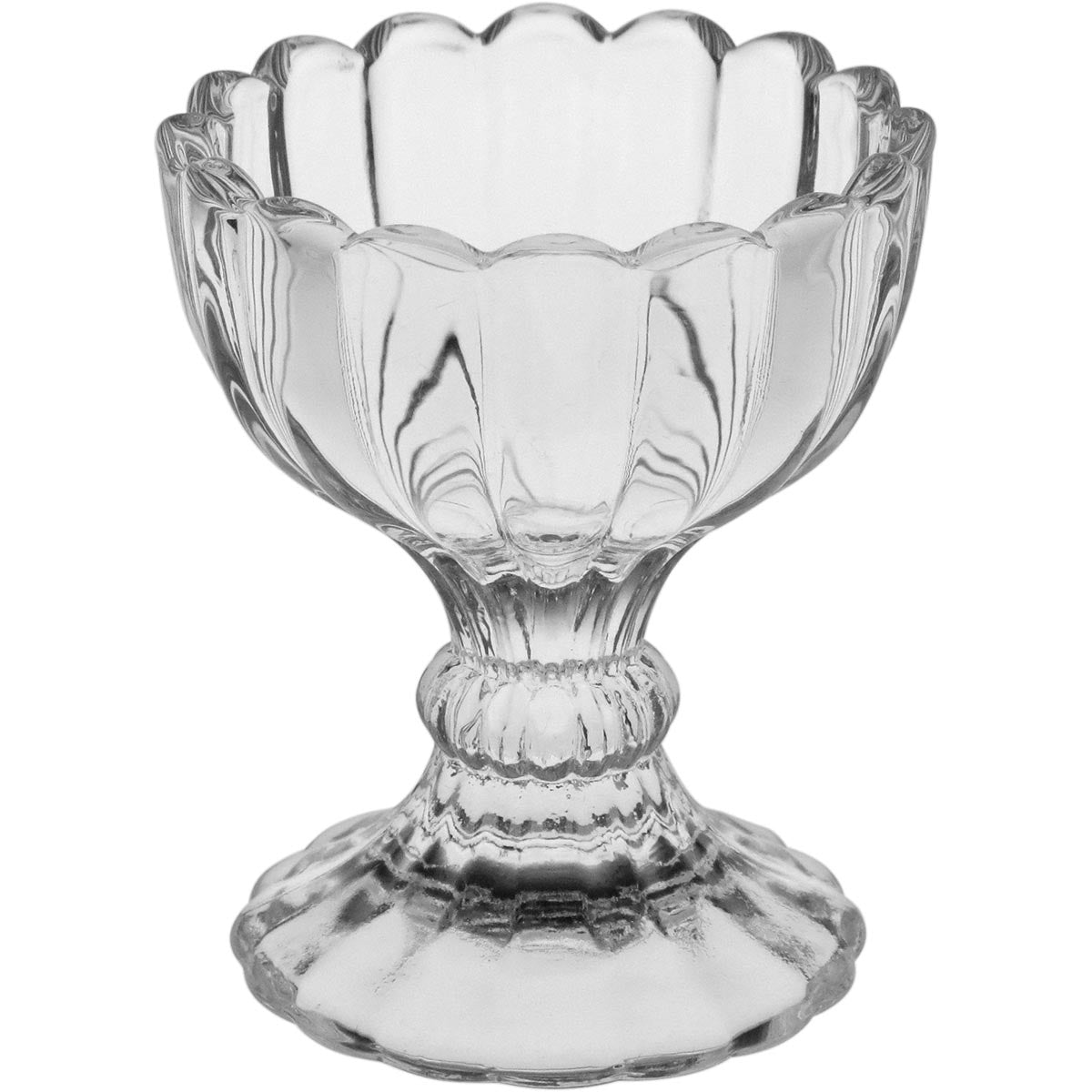 Potiche de Vidro Ballon Transparente 10x6cm para Doces e Decoração