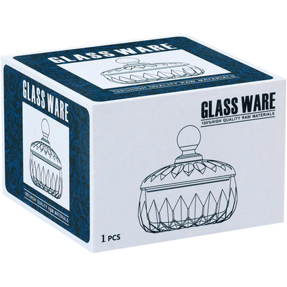 Potiche de Vidro Transparente Brice 11x11cm para Decoração e Armazenamento