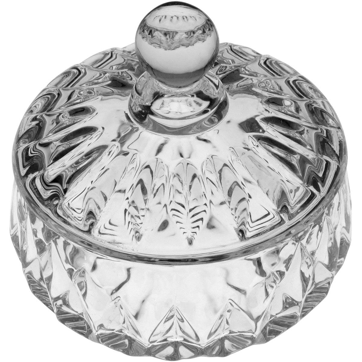 Potiche de Vidro Transparente Brice 11x11cm para Decoração e Armazenamento