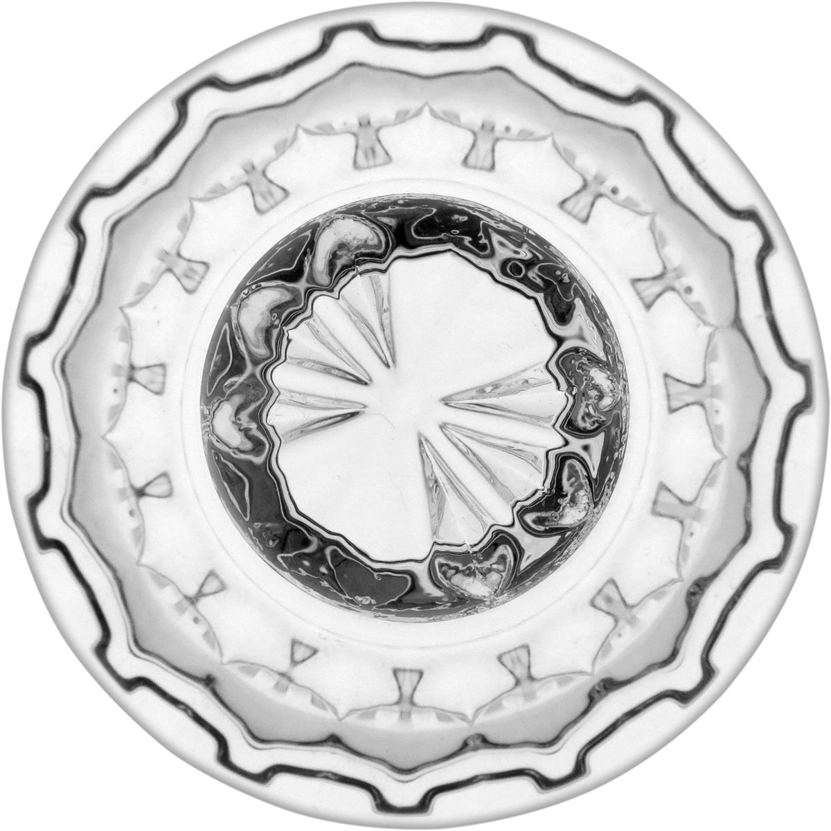 Potiche de Vidro Transparente Brice 10x8x8cm para Decoração e Armazenamento