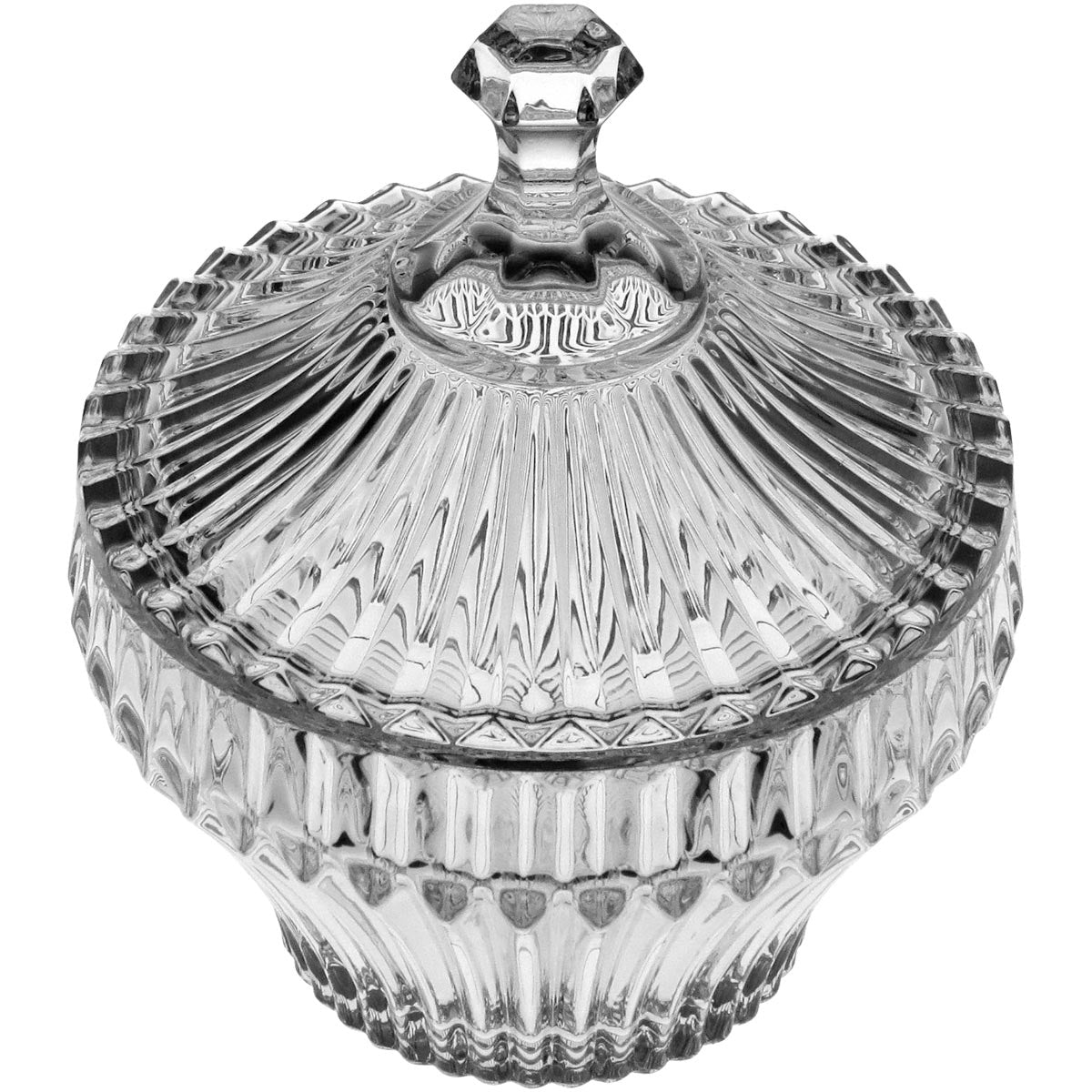 Potiche Violin em Vidro Transparente 20x17cm - Decoração Elegante