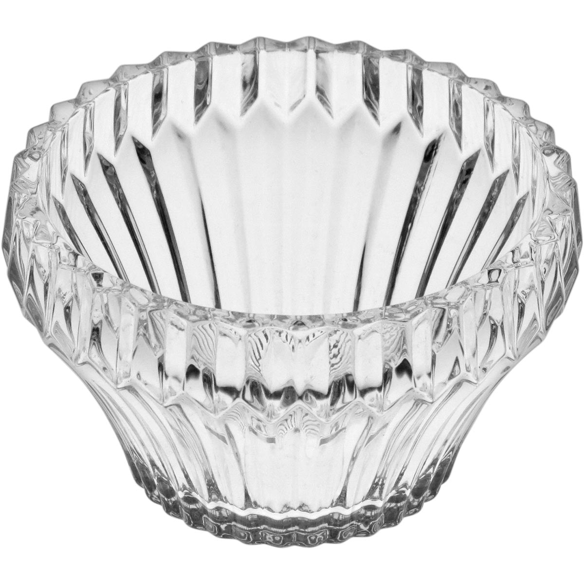 Potiche Violin de Vidro Transparente 13x12cm para Doces e Decoração