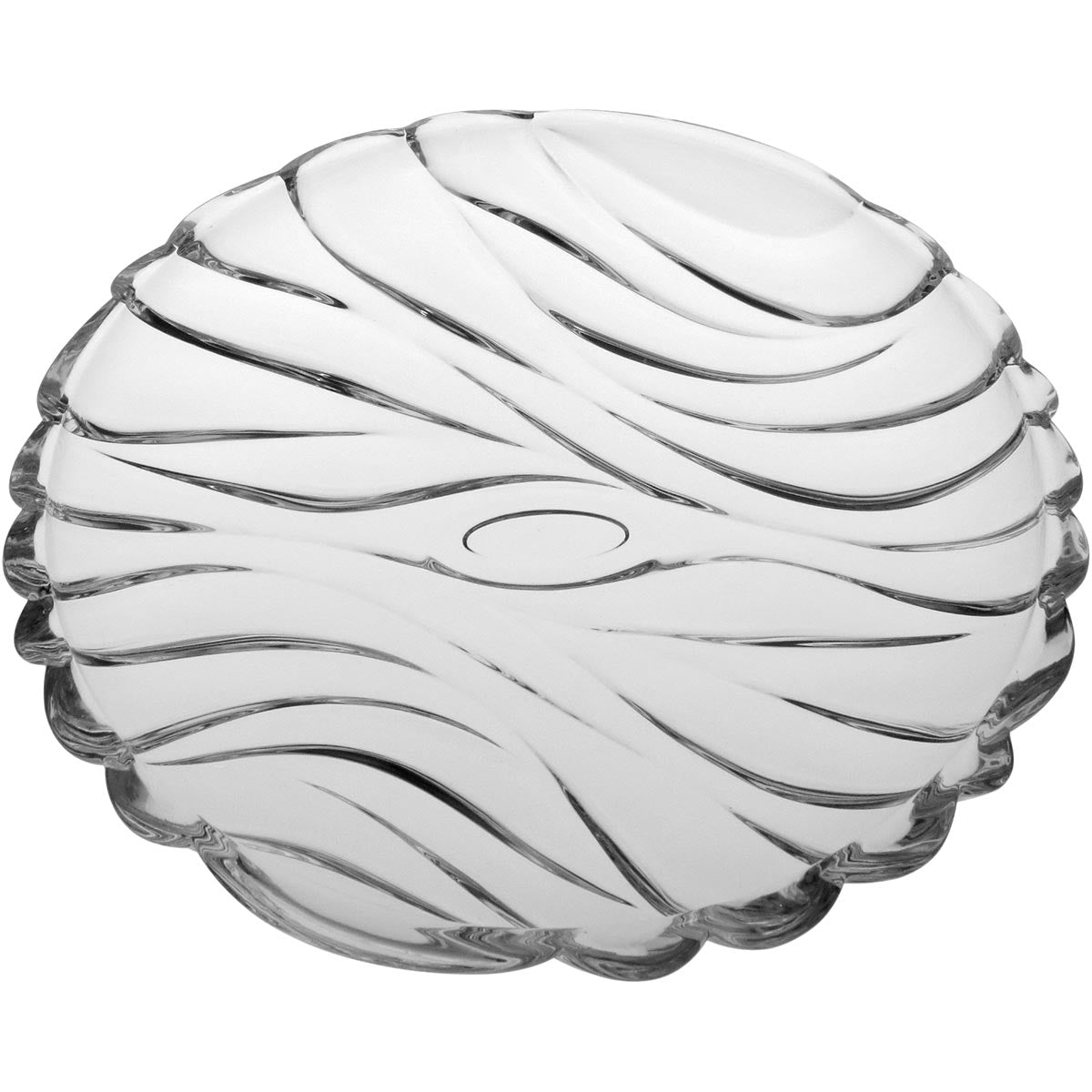 Centro de Mesa Alisios Cristal Transparente 3x32x32cm Decorativo