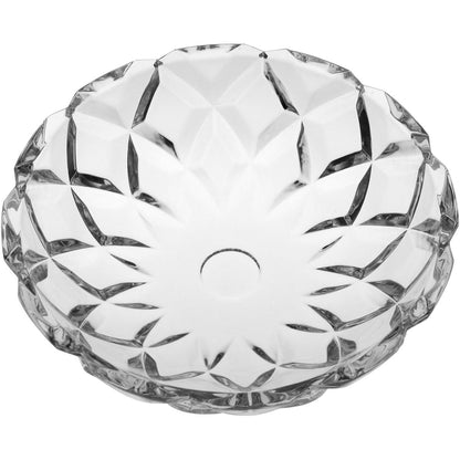 Centro de Mesa Transparente de Cristal Eco Andres 32x32cm