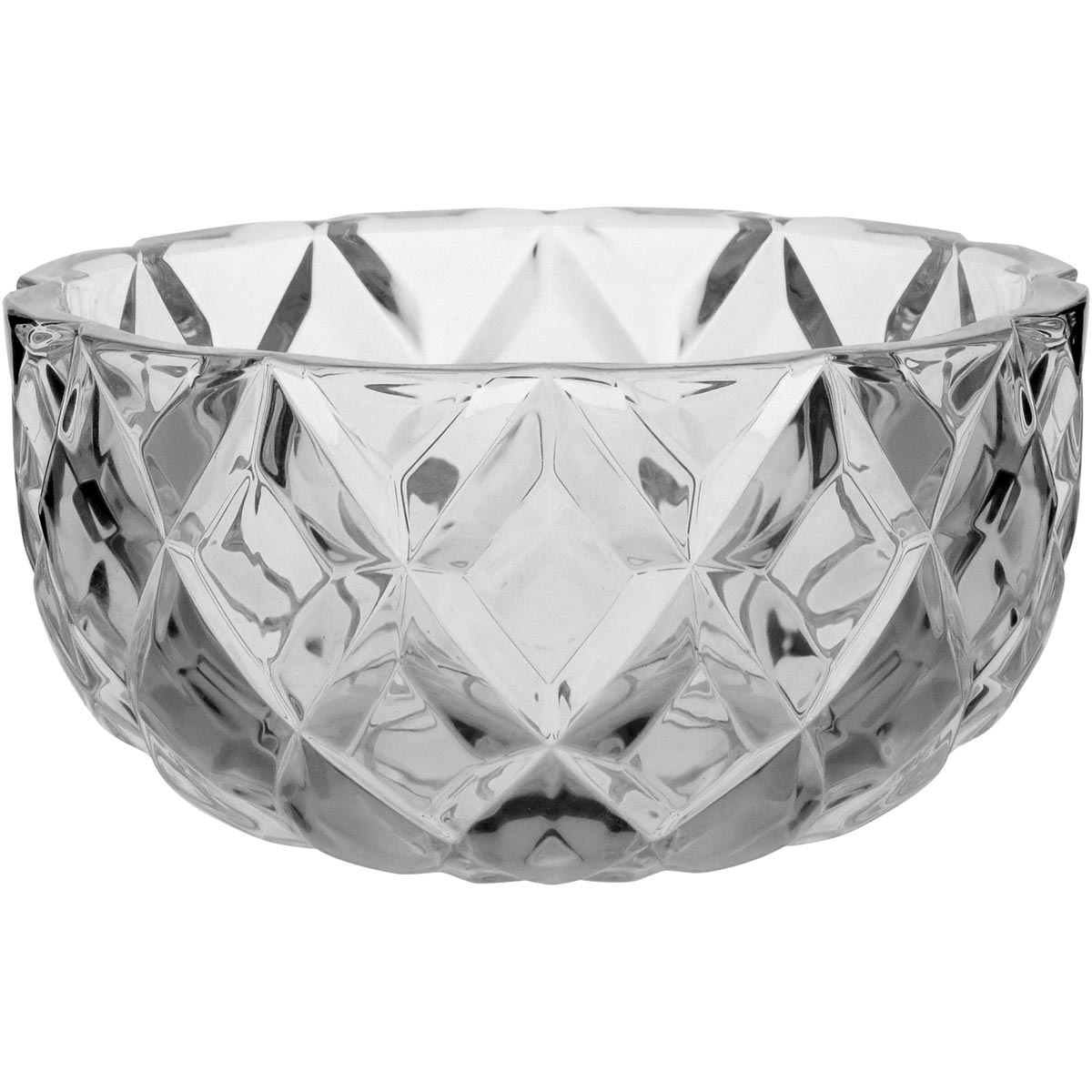 Centro de Mesa Transparente Cristal Eco Andres 13x25x25cm