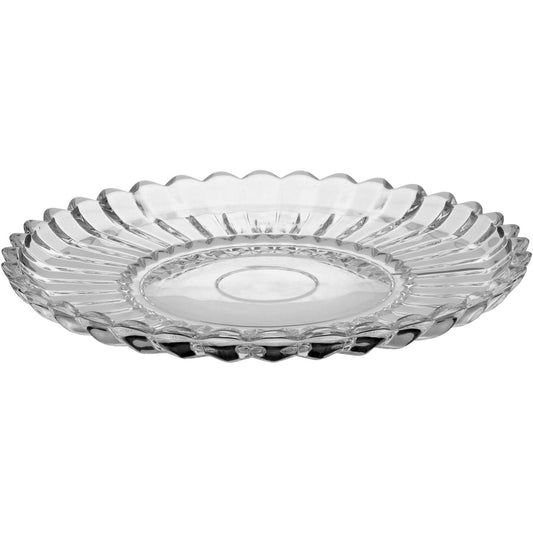 Centro de Mesa Genova Cristal Eco 30x30cm Transparente Decorativo