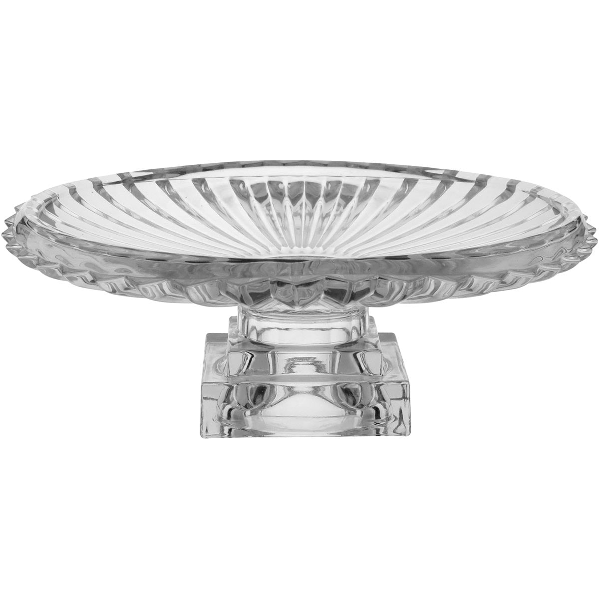 Centro de Mesa Cristal Eco Charm 13x33cm Transparente - Decoração Elegante