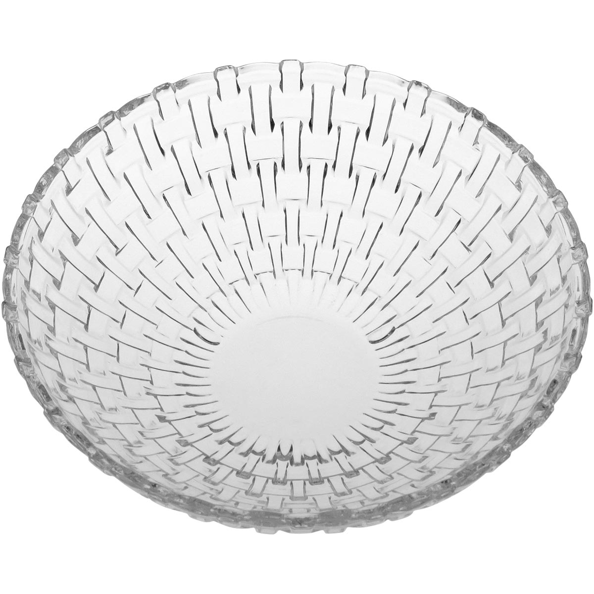 Centro de Mesa Bellave Cristal Eco Transparente 25x25x7cm