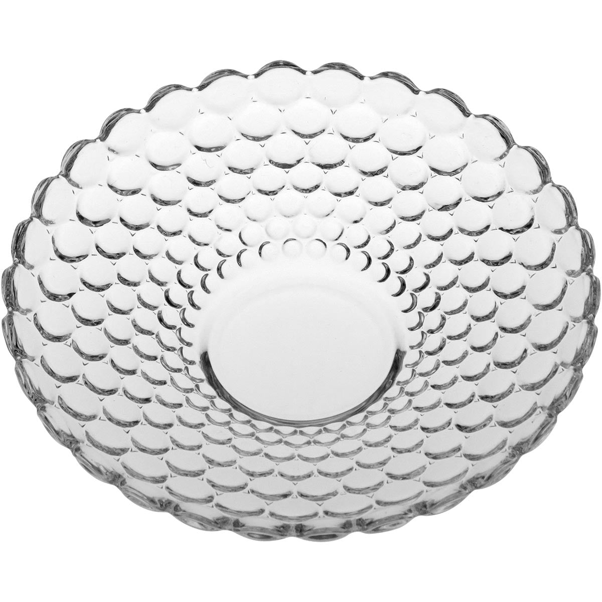 Centro de Mesa Montreal Cristal Eco Transparente 24x24x5cm