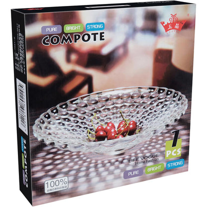 Centro de Mesa Cristal Eco Montreal 8x36cm Transparente Decorativo