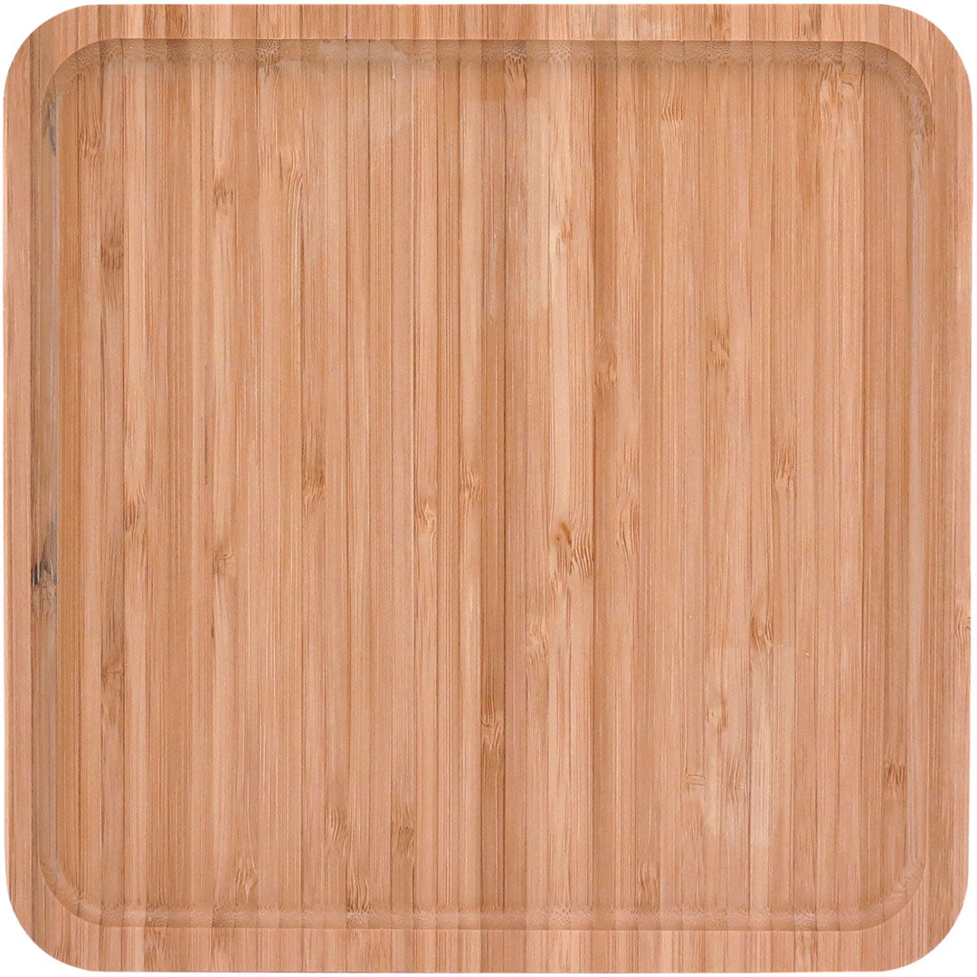 Bandeja Quadrada de Bambu Natural 25x25cm - Table