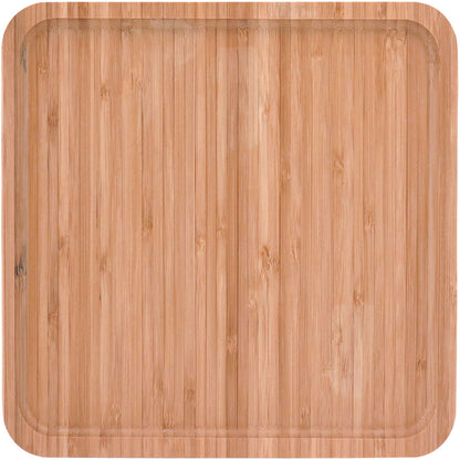 Bandeja Quadrada de Bambu Natural 25x25cm - Table