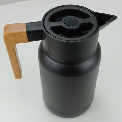 Garrafa Térmica Norden Ampola 1L Plástico Preto 25x13cm à Prova de Vazamentos