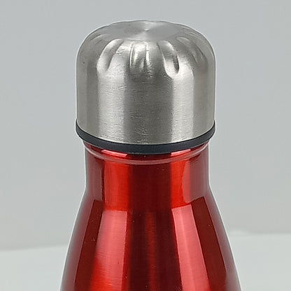 Garrafa Térmica Mijia Inox 350ml Vermelha Parede Dupla 23x7x7cm