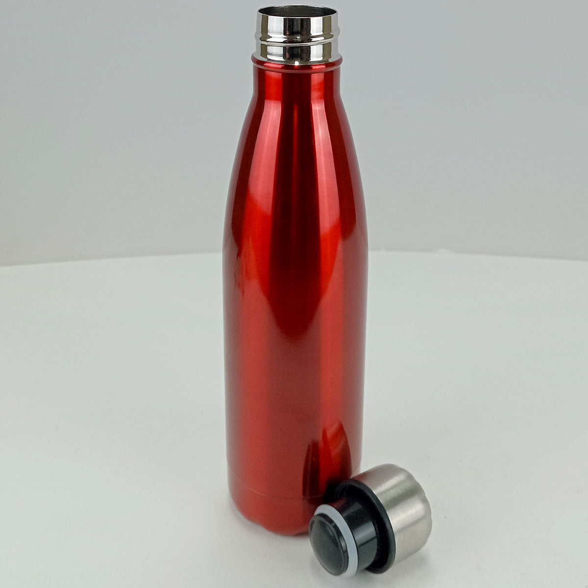 Garrafa Térmica Inox Mijia 500ml Vermelha Parede Dupla À Prova de Vazamentos