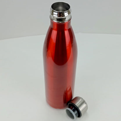 Garrafa Térmica Mijia Inox 750ml Vermelha Parede Dupla 33x8x8cm