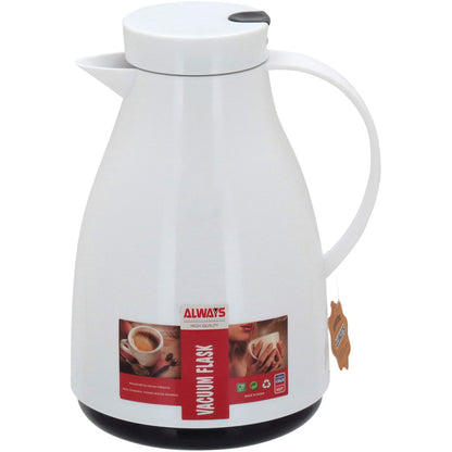 Garrafa Térmica Branco 1L Blanc Ampola Plástico À Prova de Vazamentos