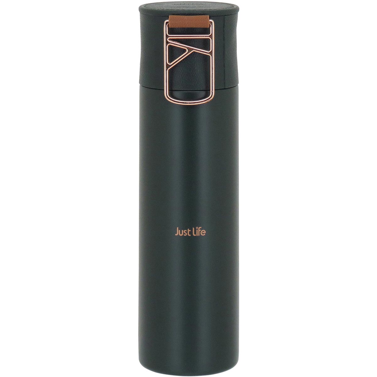 Garrafa Térmica Inox Just Life 500ml Verde Parede Dupla 24x6x6cm