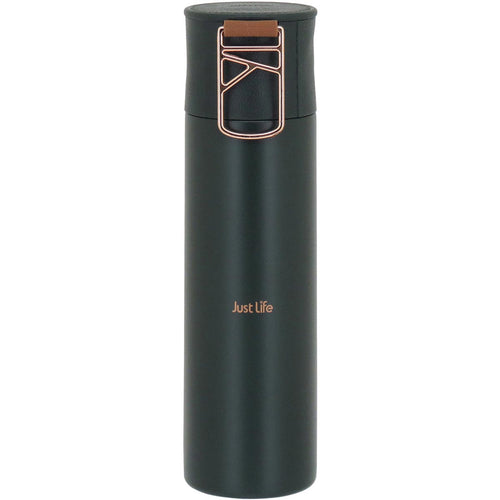 Garrafa Térmica Inox Just Life 500ml Verde Parede Dupla 24x6x6cm