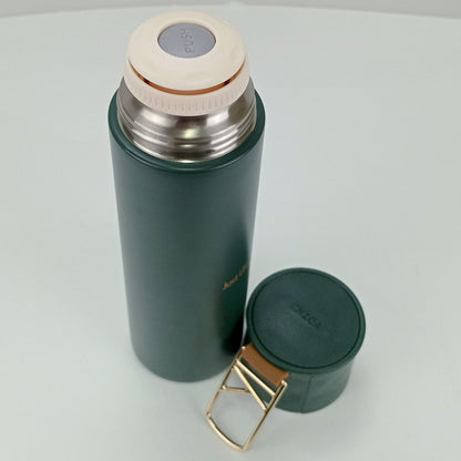 Garrafa Térmica Inox Just Life 500ml Verde Parede Dupla 24x6x6cm