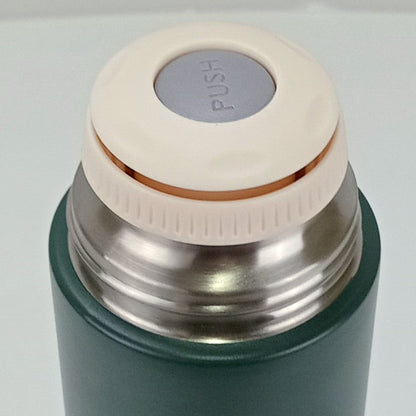 Garrafa Térmica Inox Just Life 500ml Verde Parede Dupla 24x6x6cm