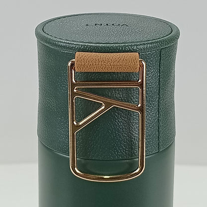 Garrafa Térmica Inox Just Life 500ml Verde Parede Dupla 24x6x6cm