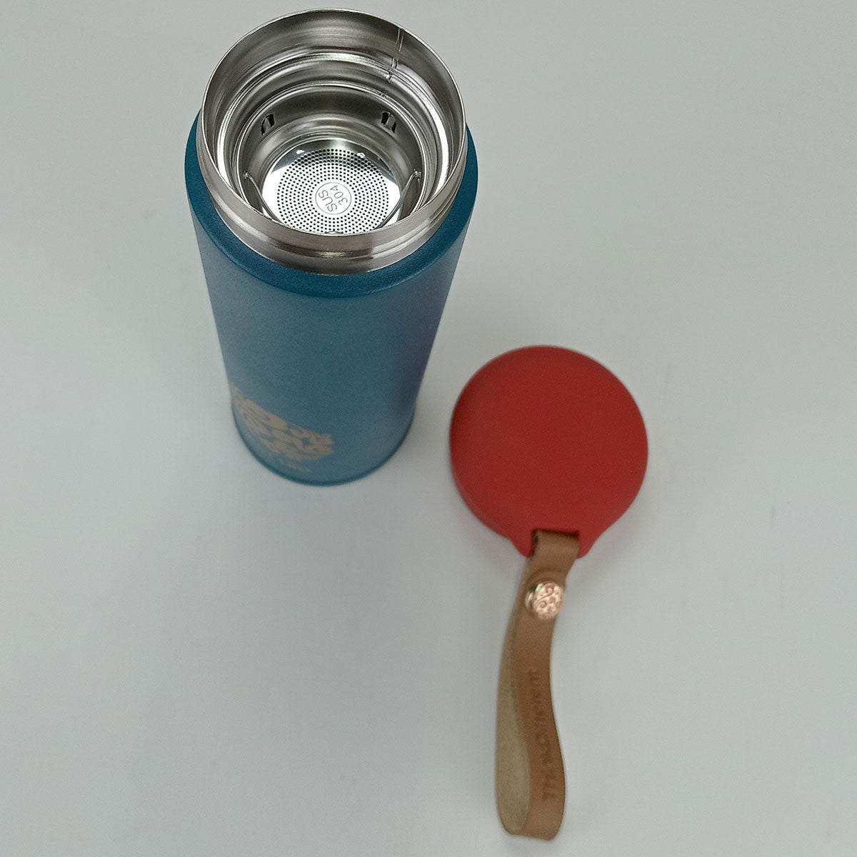 Garrafa Térmica Inox Just Life 450ml Verde Parede Dupla 20x6,5cm