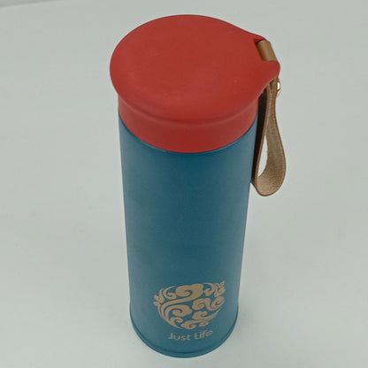 Garrafa Térmica Inox Just Life 450ml Verde Parede Dupla 20x6,5cm