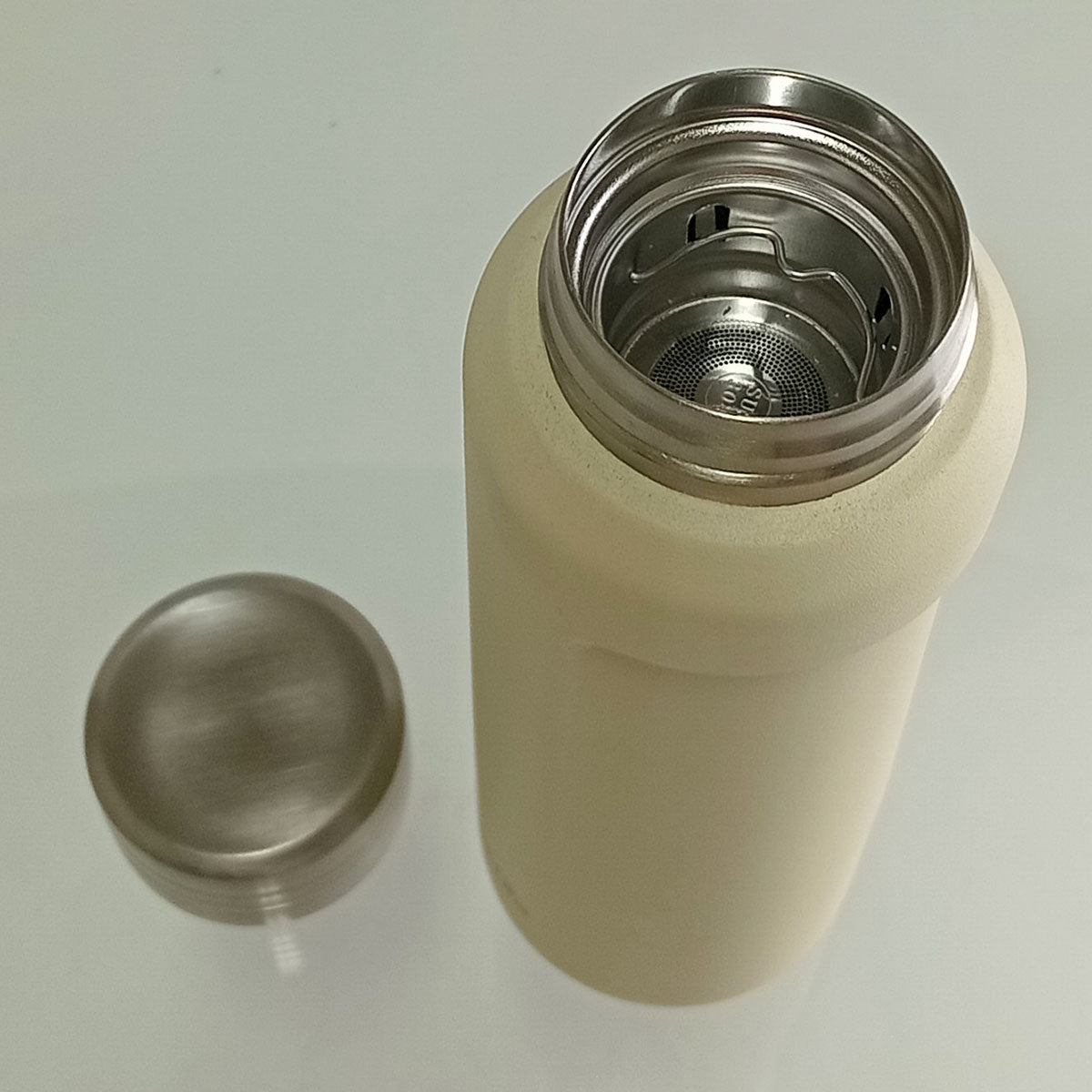 Garrafa Térmica Inox Just Life 500ml Off White Isolamento Térmico