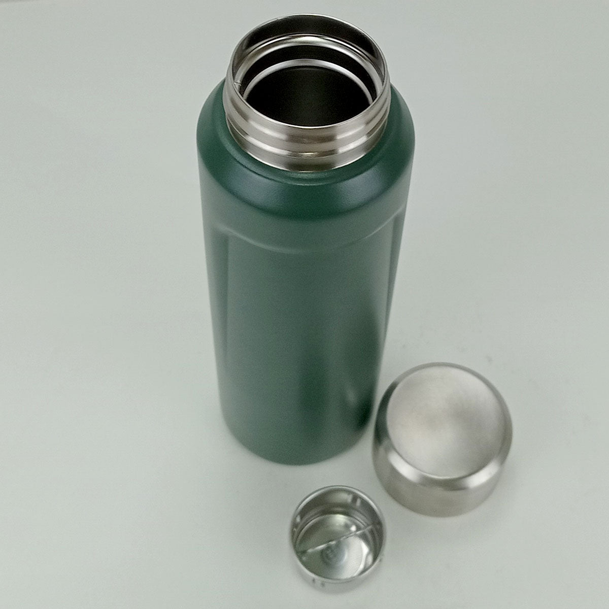 Garrafa Térmica Inox Just Life 500ml Verde Parede Dupla 23x7cm