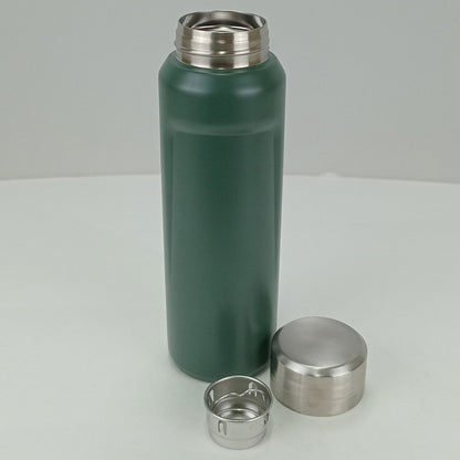 Garrafa Térmica Inox Just Life 500ml Verde Parede Dupla 23x7cm