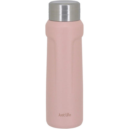 Garrafa Térmica Inox Rosa Just Life 500ml Parede Dupla 23x7x7cm