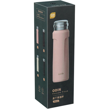 Garrafa Térmica Inox Rosa Just Life 500ml Parede Dupla 23x7x7cm