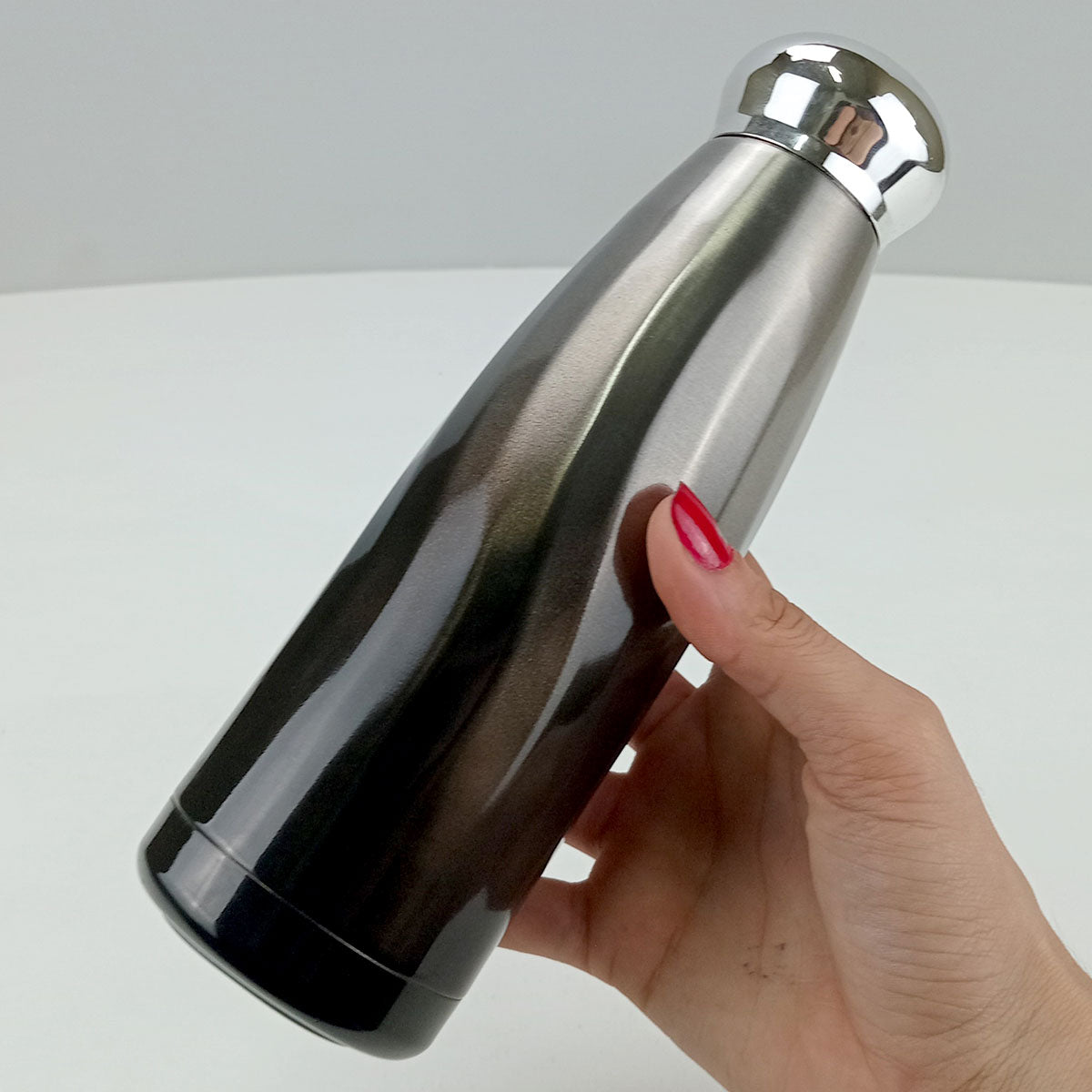 Garrafa Térmica Inox Trenton 380ml Parede Dupla Preto 22x6x6cm