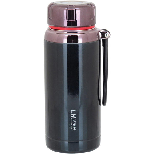 Garrafa Térmica Inox Azul Lehua 600ml Parede Dupla 22x8x8cm